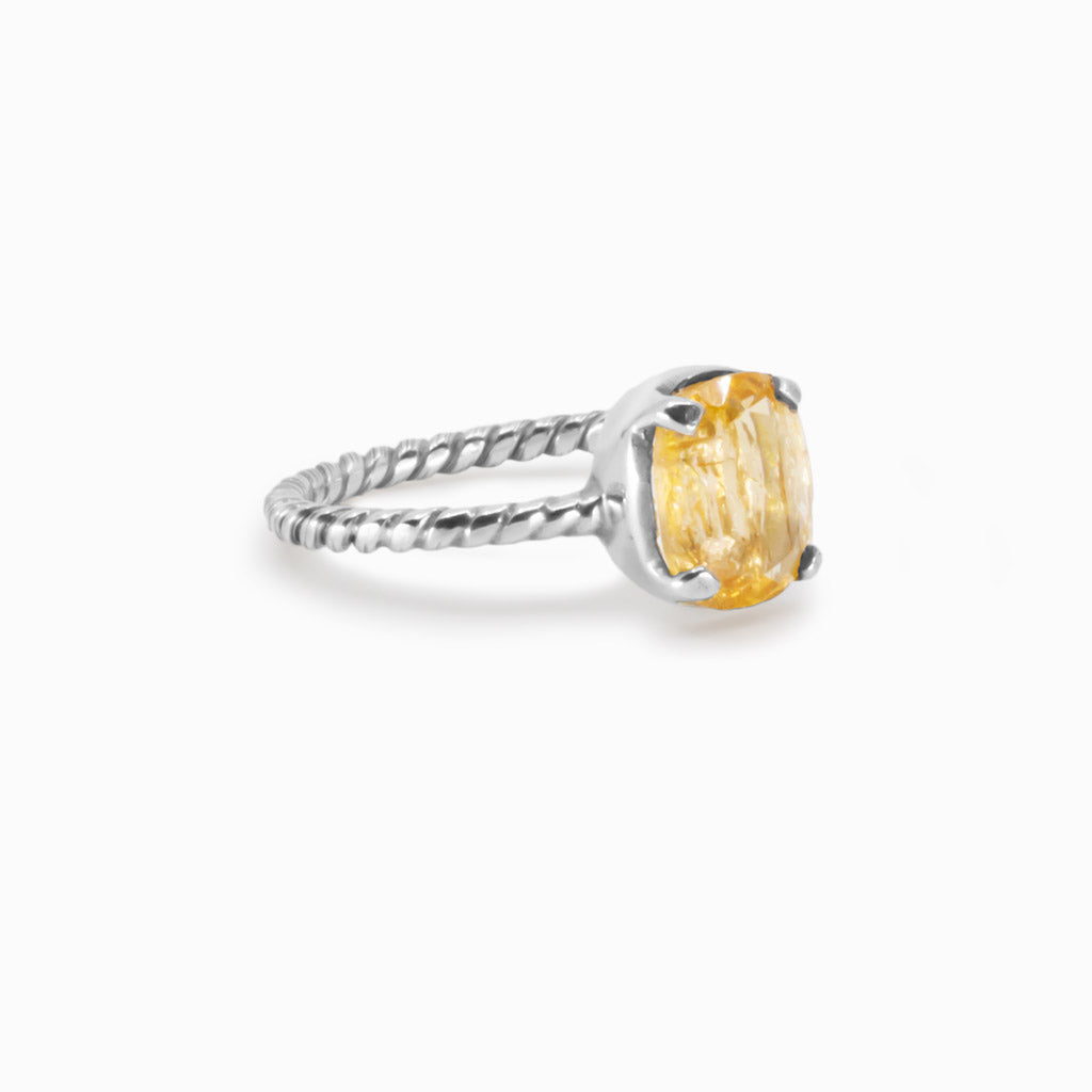 Golden Topaz Ring