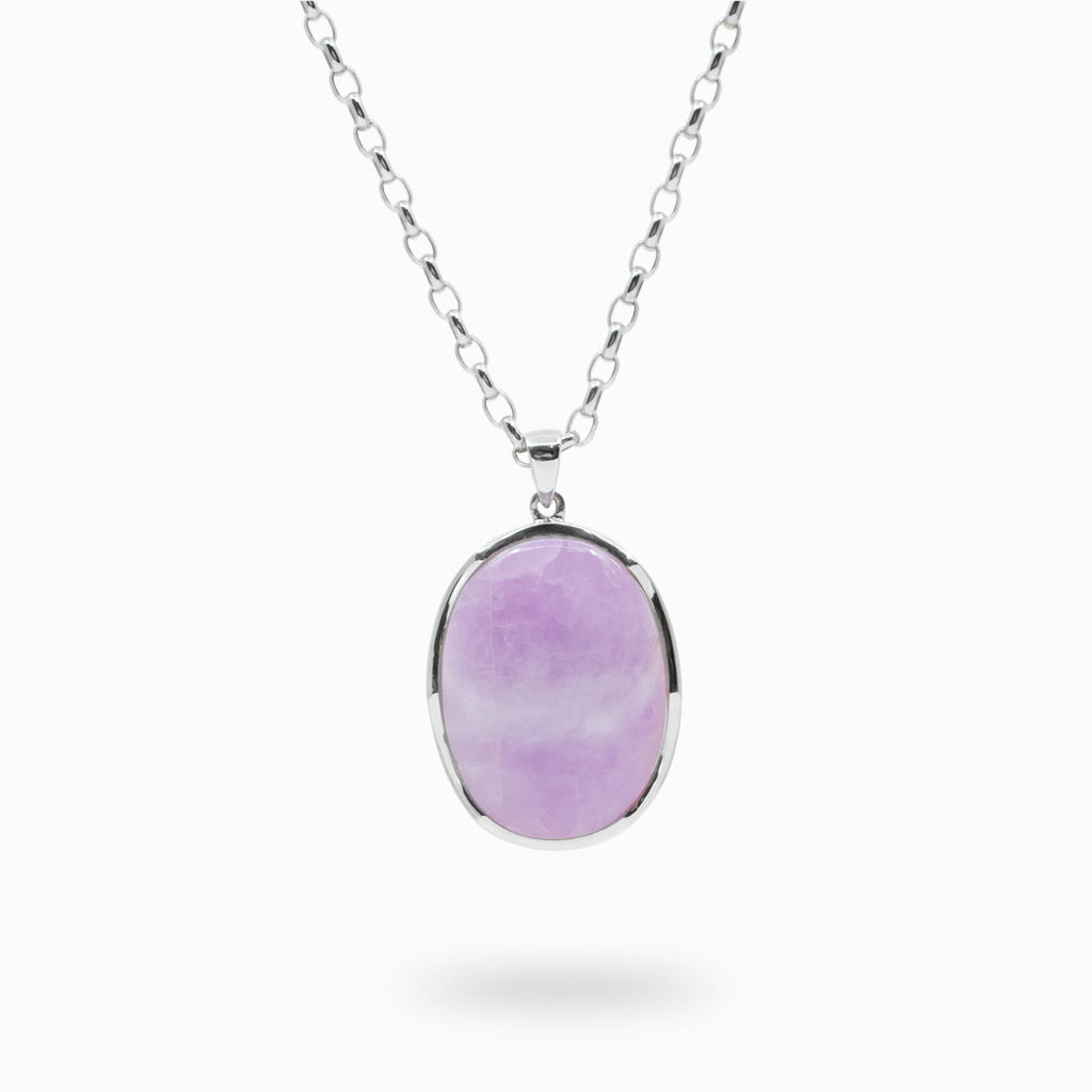 Cabochon Oval Kunzite necklace