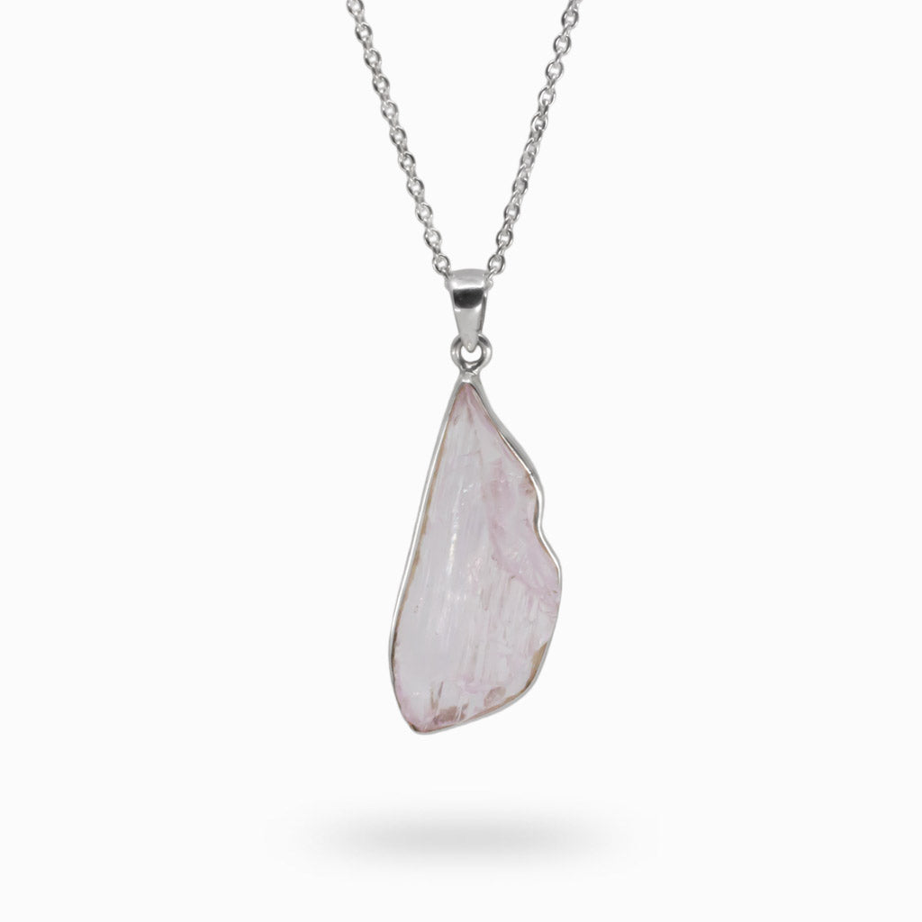 Raw Kunzite Necklace