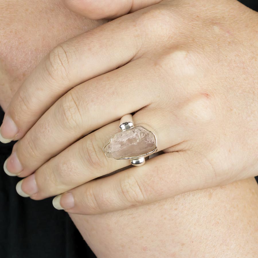 Kunzite Ring on Model