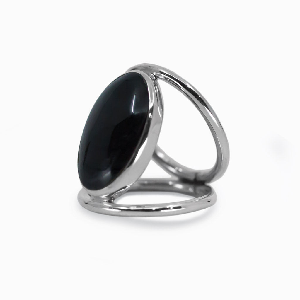 Black Obsidian Ring