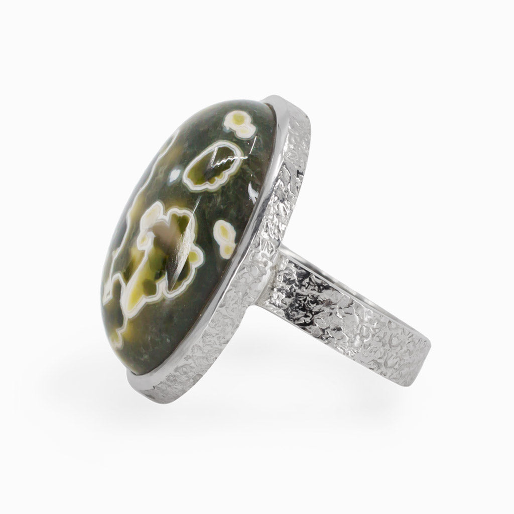 Ocean Spray Agate Ring