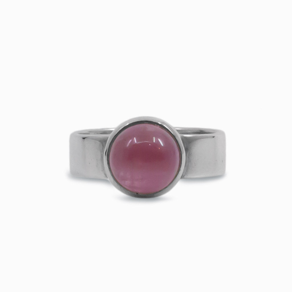 Cabochon Pink Tourmaline ring