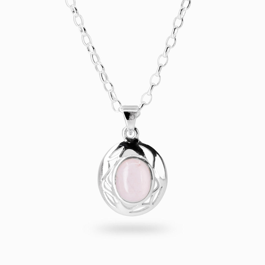Rose Quartz Necklace Made In Earth