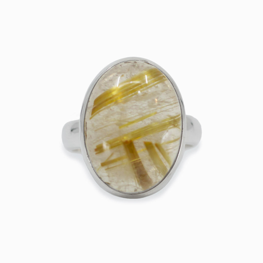 Rutilated Quartz ring