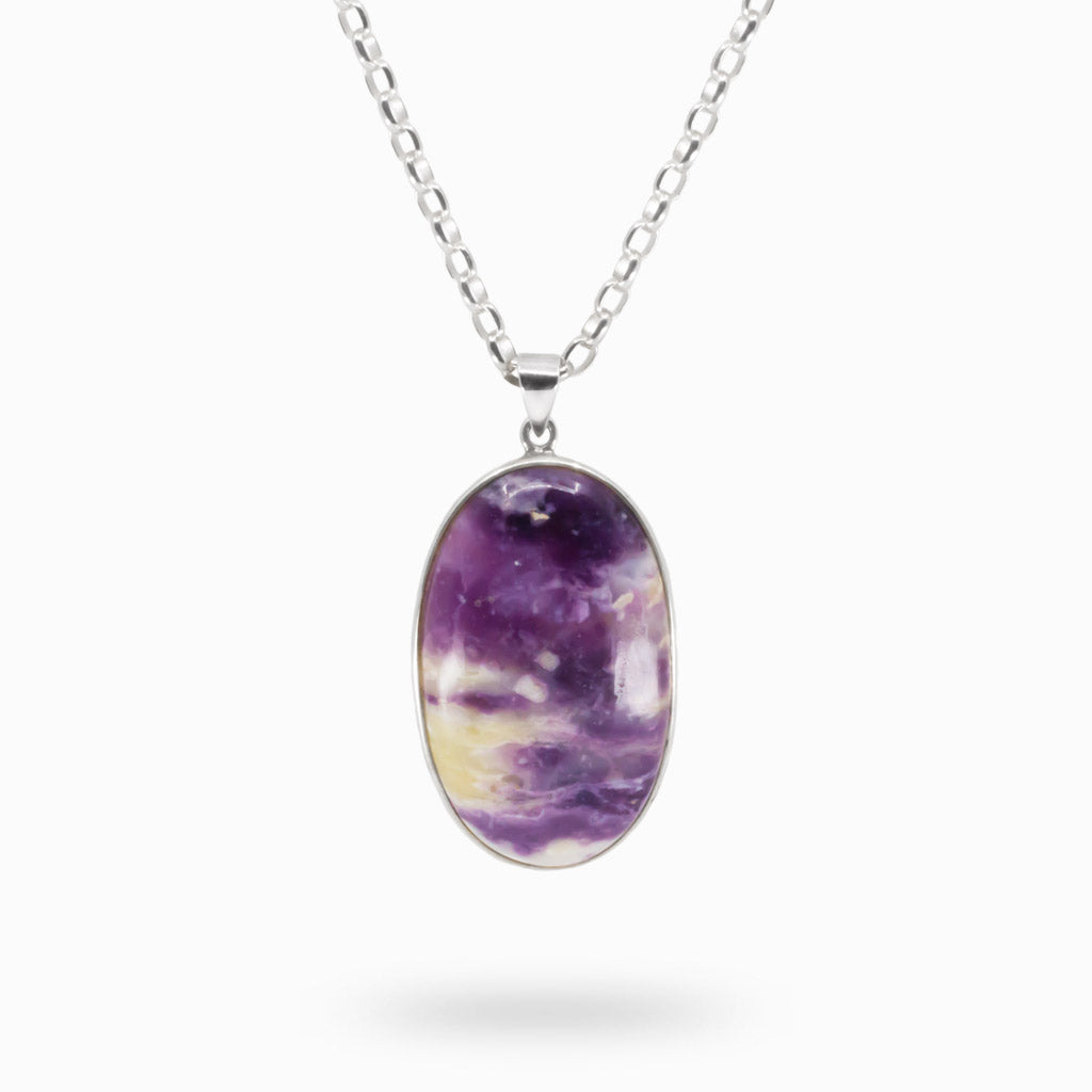 Oval Cabochon Tiffany Stone Necklace