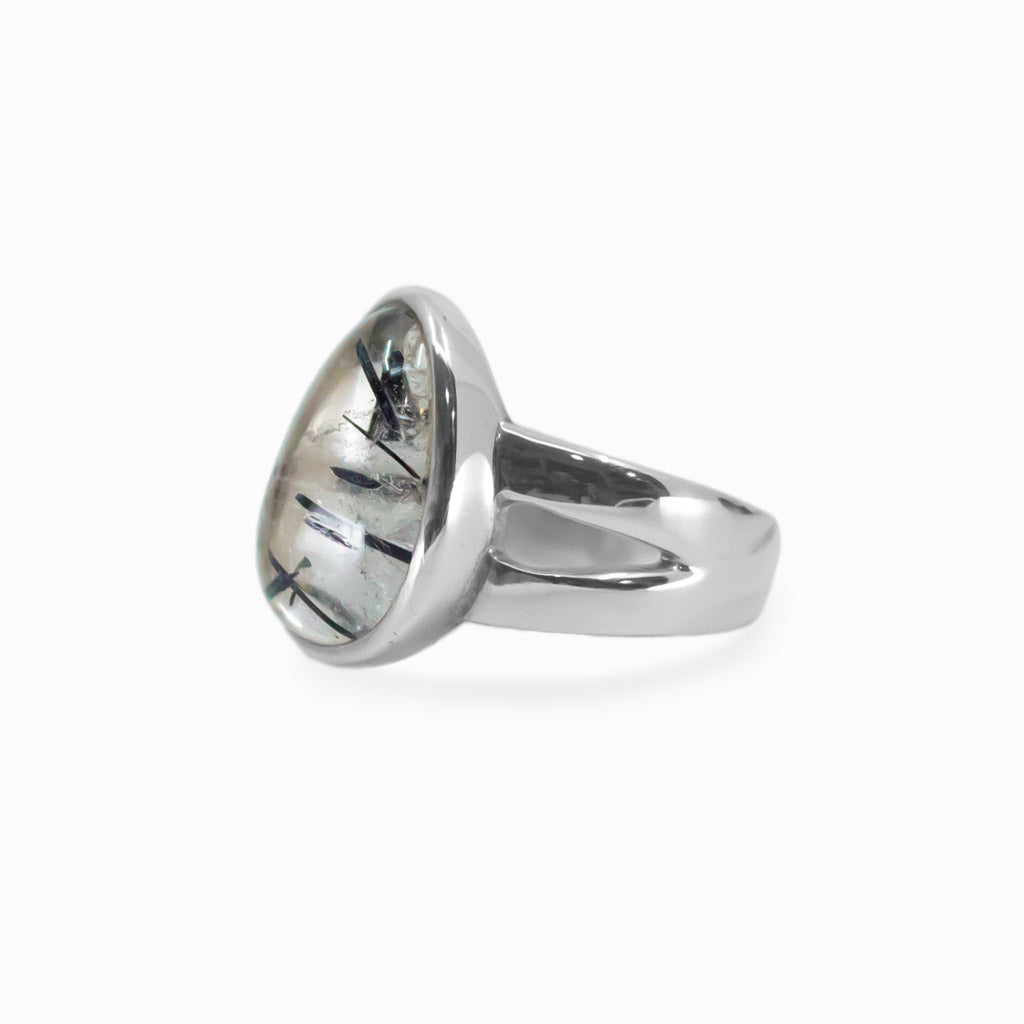 Tourmalinated Quartz ring