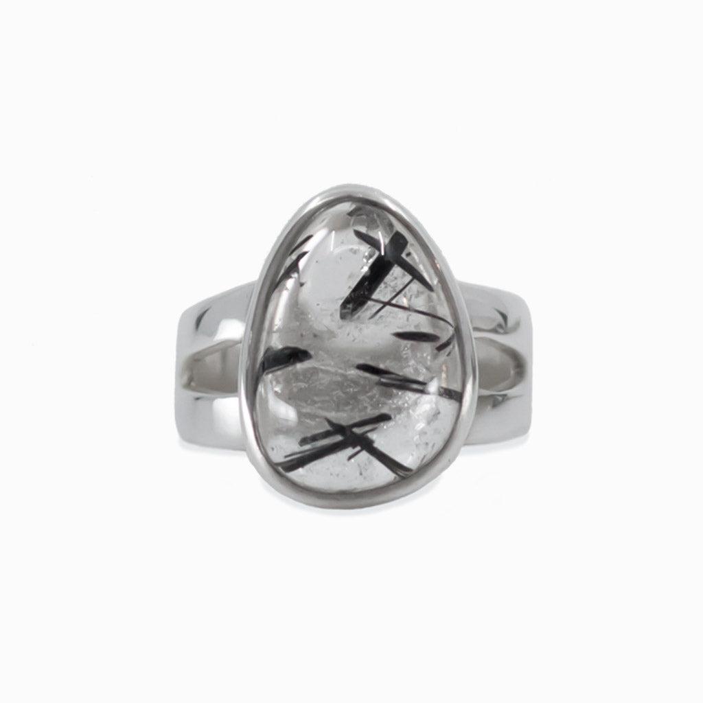 Tourmalinated Quartz ring