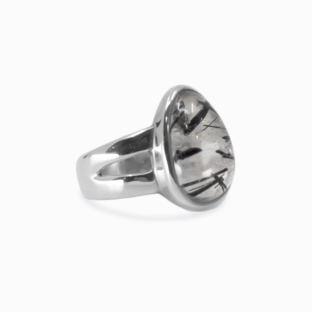 Tourmalinated Quartz ring
