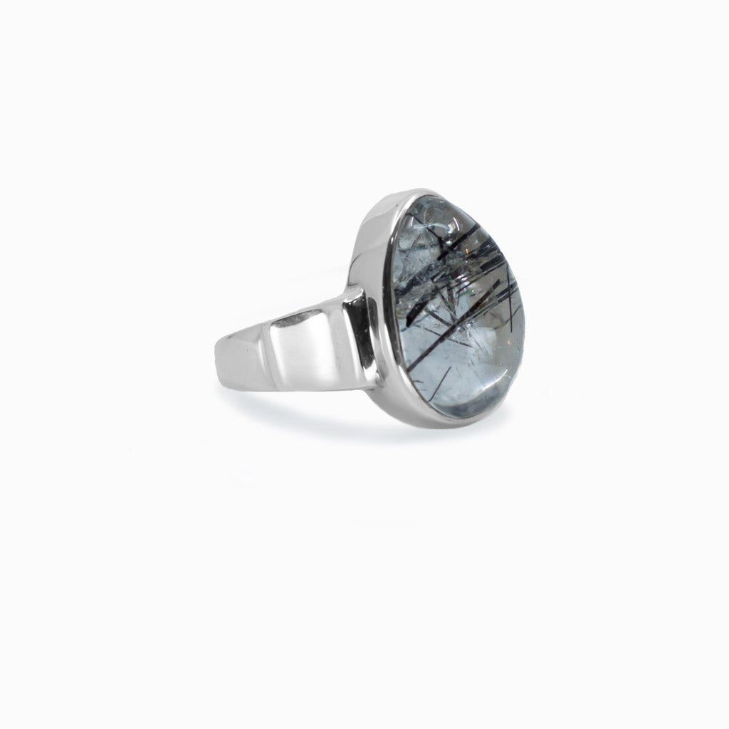 Tourmalinated Quartz ring