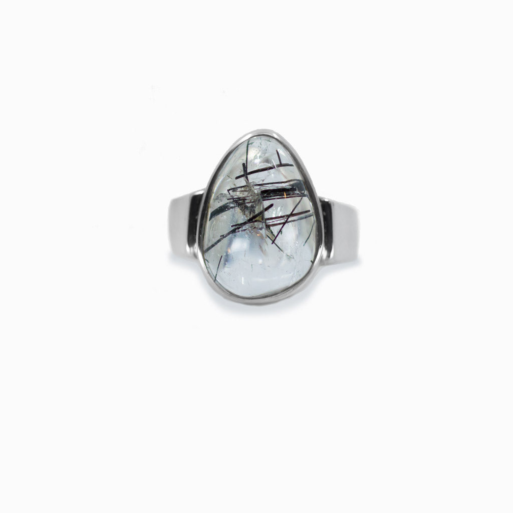 Tourmalinated Quartz ring