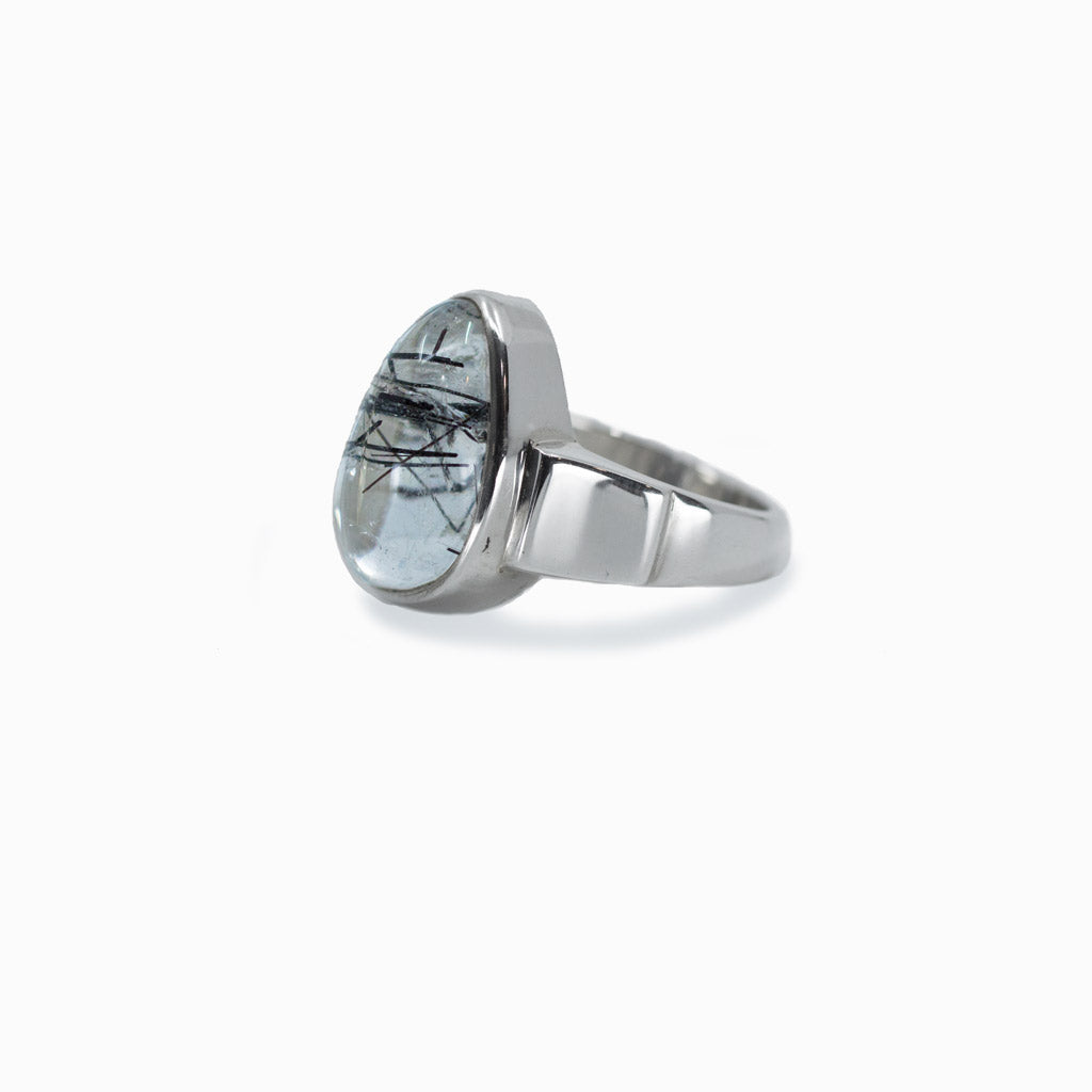 Tourmalinated Quartz ring