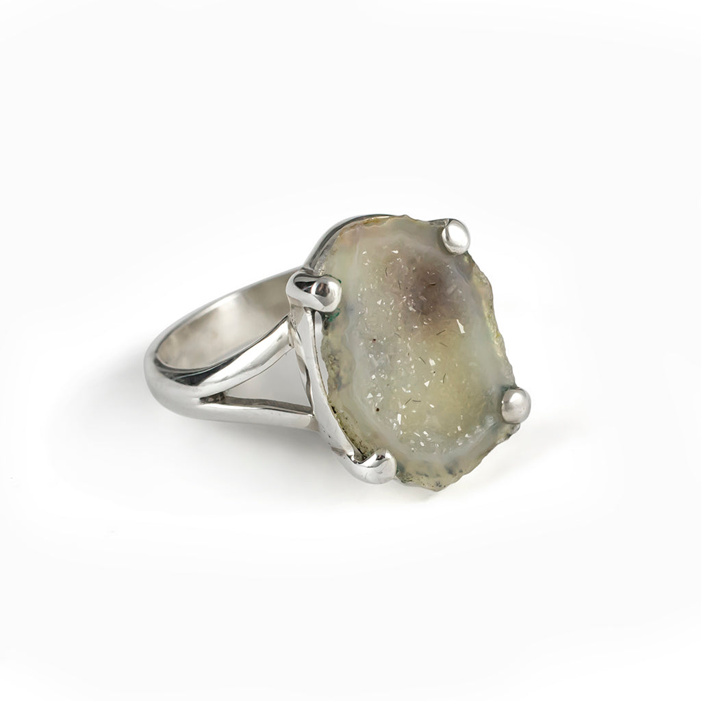 Agate Geode Ring