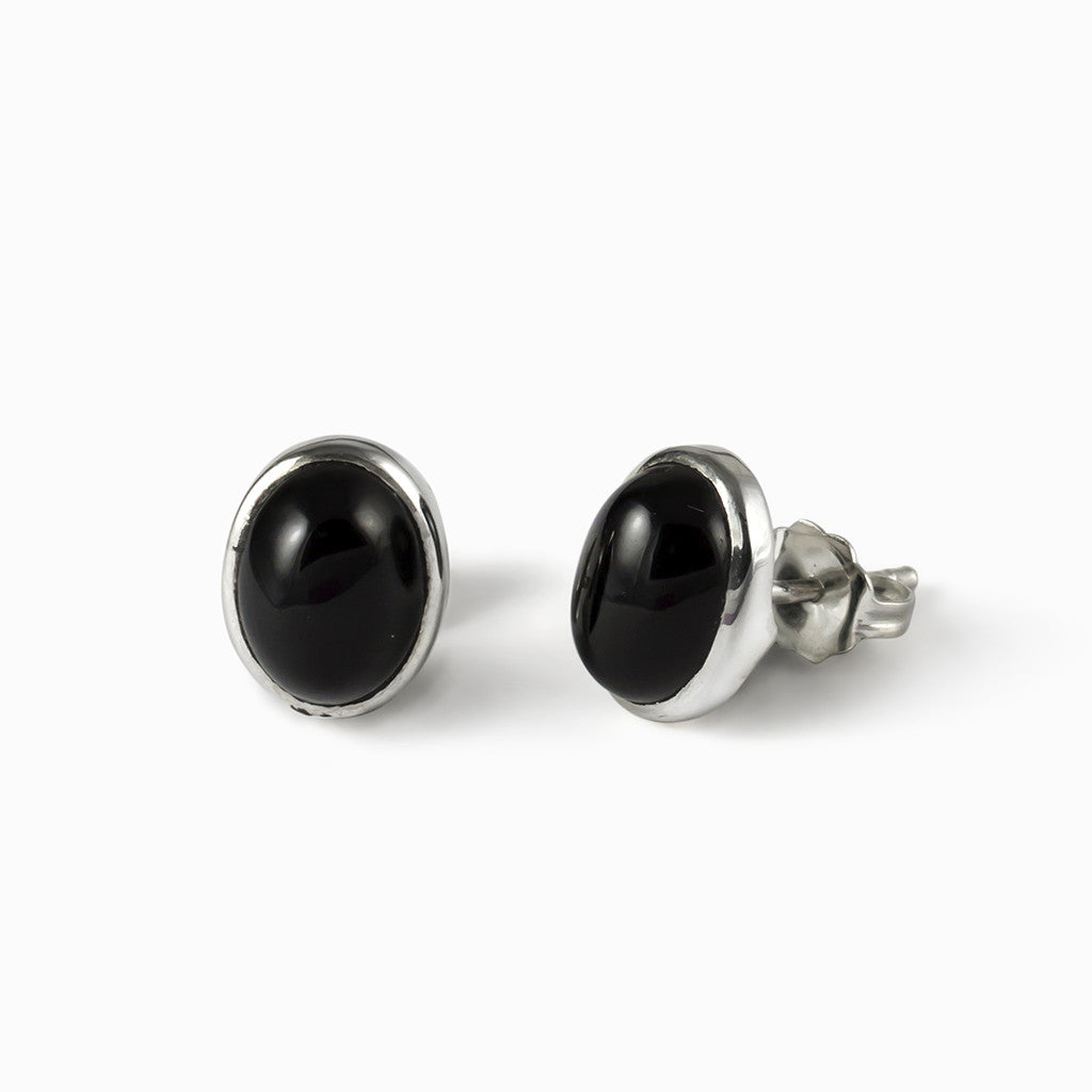 Onyx Stud Earrings Made In earth