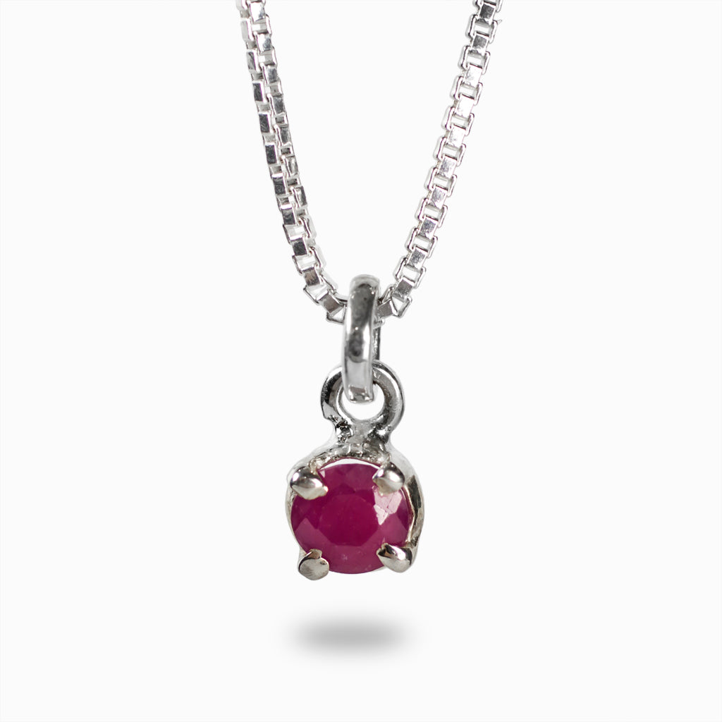 Ruby Necklace July Birthstone