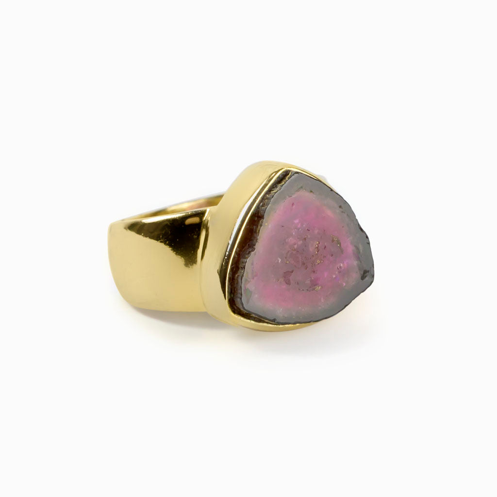 Watermelon Tourmaline Ring